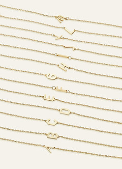 front 3 Piece Initial Letter Bracelet Set