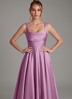 Azazie Azaria Bridesmaid Dresses Wisteria A-Line Corset Stretch Satin Dress image6