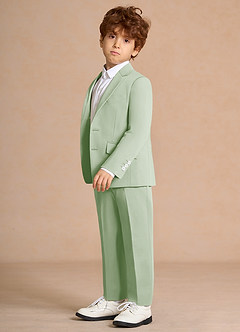 front Oliver Salvia Polvorienta Traje de 2 piezas para niños