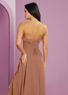 Barbie ♥ Azazie Final Sale Bronzer A-Line Sweetheart Neckline Chiffon Dress image7