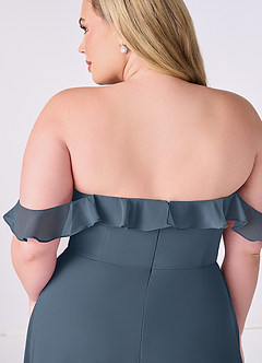Barbie ♥ Azazie Bridesmaid Dresses Neptune A-Line Off the Shoulder Chiffon Convertible Dress image11