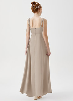 Azazie Rosey Junior Frost A-Line Sweetheart Neckline Stretch Satin Dress image2