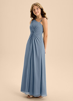 Azazie Brooke Junior Twilight A-Line Side Slit Chiffon Dress image6