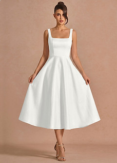 Brynn White Midi Dress image3