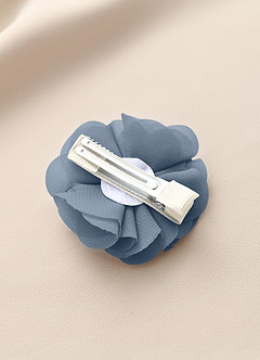 front Four-Piece Matching Color Chiffon Hair Clip Set