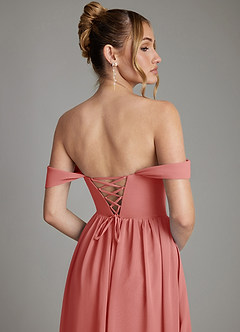 Azazie Caterina Kleider zum Anprobieren zu Hause A-Linie Korsett Chiffon Kleid Agave image7