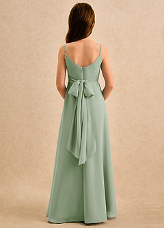 Azazie Hollie Girls Formal Flower Girl Klänningar Klä A-Line i Chiffong Älskling Halsringning image2