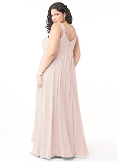 Azazie Cleobella Bridesmaid Dresses Rose Petal A-Line Sweetheart Lace Chiffon Dress image11