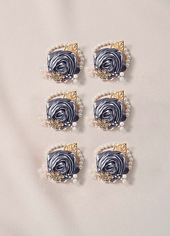 6PC Matching Color Bridesmaids Wrist Corsage with Pearl Bracelet