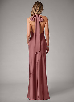 Azazie Velli Bridesmaid Dresses Amethyst Mermaid Stretch Satin Dress image5
