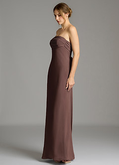 Azazie Ailanie Final Sale Bermuda Mermaid Strapless Chiffon Dress image3