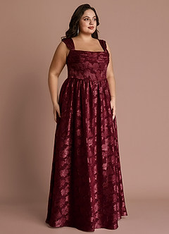 Hazel Wine Pleated Maxi Dress image12