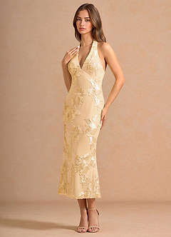 Dulcie Lemon Sorbet Midi Dress image4