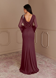 Azazie Greta Final Sale Mermaid Sequins Mesh Sweep train Dress image2