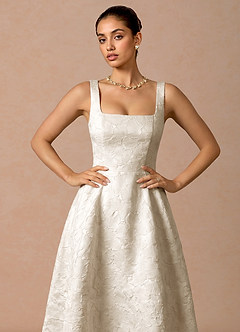 Effie French White Midi Dress image5