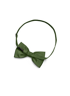 front Matching Matte Satin Pre-Tied Bow Tie & Suspenders Set