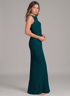 Azazie Allettie 신부 들러리 드레스 인어 쉬폰 바닥 길이 드레스 image7