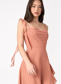 Candace Copper Ruffle Gown image2