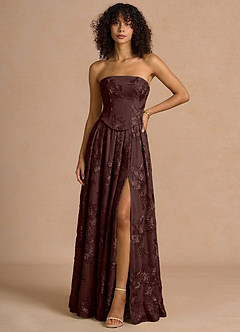 Isaura Burgundy Maxi Dress image3