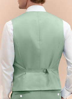 front James Matcha Structured Stretch Suit Vest