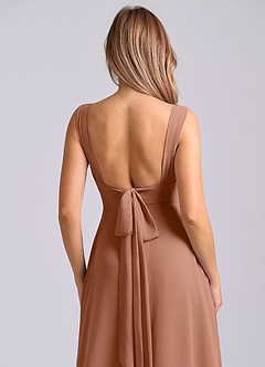 Azazie Beatrice Bridesmaid Dresses Bronzer A-Line Sweetheart Neckline Chiffon Dress image7