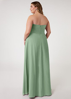 Azazie Arabella Allure At-home Try On Dresses Desert Rose A-Line Sweetheart Neckline Chiffon Convertible Dress image13