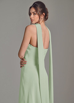 Azazie Ilana Bridesmaid Dresses Dusty Sage A-Line Strapless Chiffon Dress image6