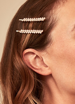 front Elegant Touch Bobby Pins