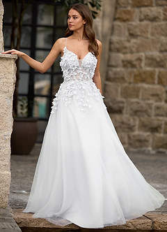Seraphic White A-line Prom Dress image6