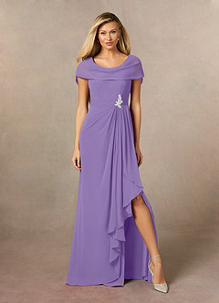 Azazie Mary Abiti per la Madre della Sposa Abito A-Line in Chiffon Spacco Laterale Tahiti image1