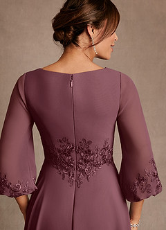 Azazie Yorba Abiti per la Madre della Sposa Abito A-Line in Chiffon Pizzo Sangria image6