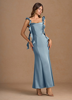 Robe Longue Poudre Bleue Lilibet image4