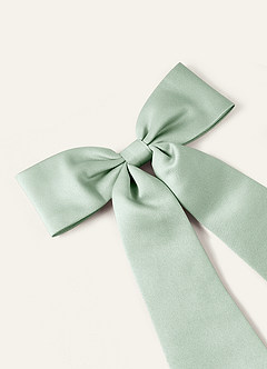 Matching Color Matte Satin Bow Hair Tie Set
