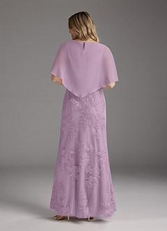 Azazie Whilhelmina vestidos de madre de la novia Vestido de Glicinia de Gasa de Sirena con Encaje image6