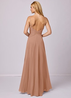 Barbie ♥ Azazie Bridesmaid Dresses Champagne Rose A-Line Chiffon Dress image2