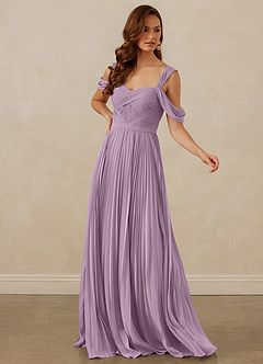 Christian Siriano Bridal for Azazie 1013 Bridesmaid Dresses Wisteria A-Line Off the Shoulder Chiffon Dress image7