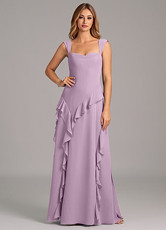 Azazie Sloane Bridesmaid Dresses Wisteria A-Line Sweetheart Neckline Chiffon Dress image5