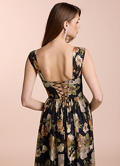 Lillian 블랙 멀티 맥시 드레스 image9