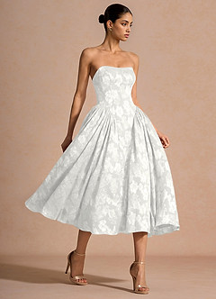 Rowena Blanco Vestido midi image3