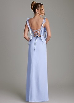 Azazie Jessamine Bridesmaid Dresses Ice Mermaid Corset Chiffon Dress image8