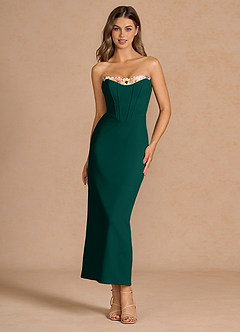 Liliah Forest Green Maxi Dress image5