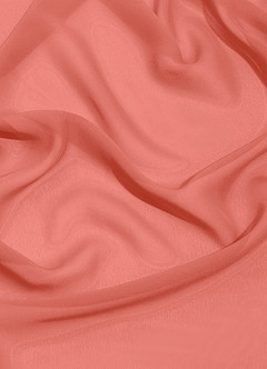 Azazie Jemma Bridesmaid Dresses Salmon Pink Sheath Pleated Chiffon Dress image14