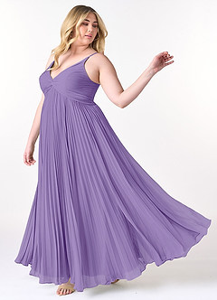 Azazie Raychelle Bridesmaid Dresses Tahiti A-Line V-Neck Chiffon Dress image9