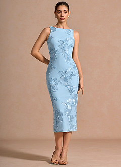 Taylin Sky Blue Midi Dress image3