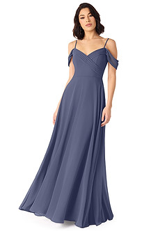 Azazie Tancie Bridesmaid Dresses Stormy A-Line Off the Shoulder Chiffon Convertible Dress image1