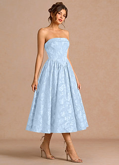 Sadie Powder Blue Midi Dress image5