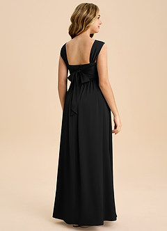 Azazie Hattie Junior Klä av A-Line i Stretch Satin Plisserad image7