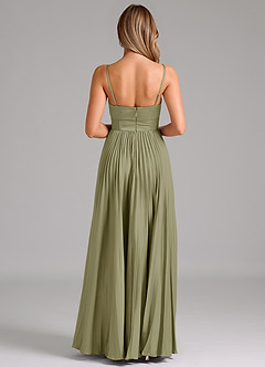 Azazie Akiko Bridesmaid Dresses Pistachio A-Line Sweetheart Neckline Stretch Satin Dress image2