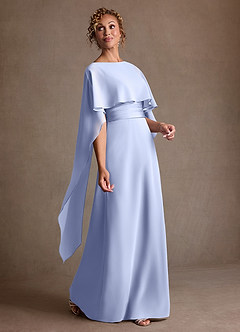 Azazie Marilla Suknie dla Matki Panny Młodej Linia A Pofałdowany Szyfon Długość podłogi Sukienka image2