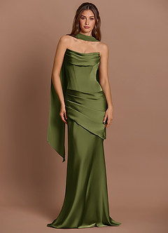 Robe Longue Olive Pelagia image3